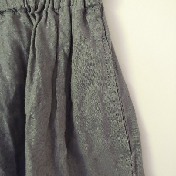 Muji Linen Skirt Grey Size Medium - Picture 8 of 10